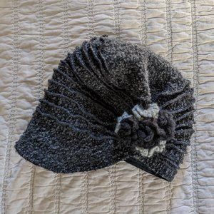 Newsboy Slouchy Boucle Hat for folks with large heads or voluminous hair